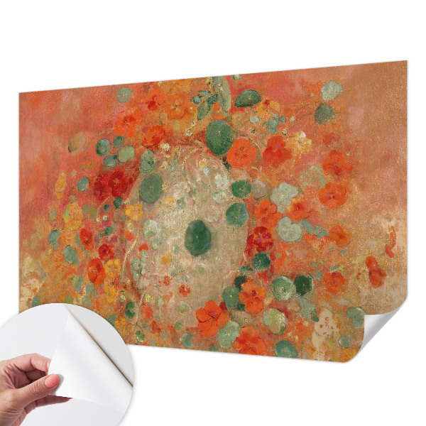 Carta da parati cameretta Fiori astratti