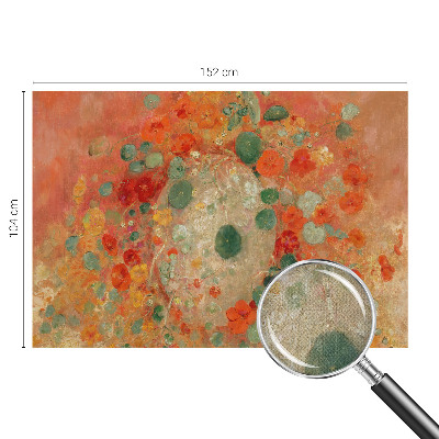 Carta da parati cameretta Fiori astratti