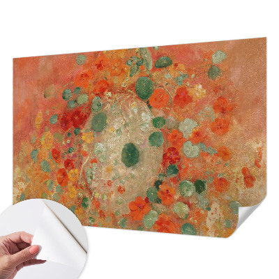 Carta da parati cameretta Fiori astratti