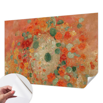 Carta da parati cameretta Fiori astratti