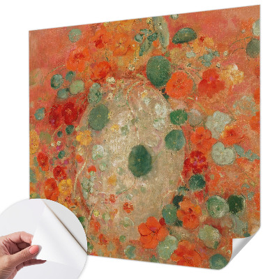 Carta da parati cameretta Fiori astratti