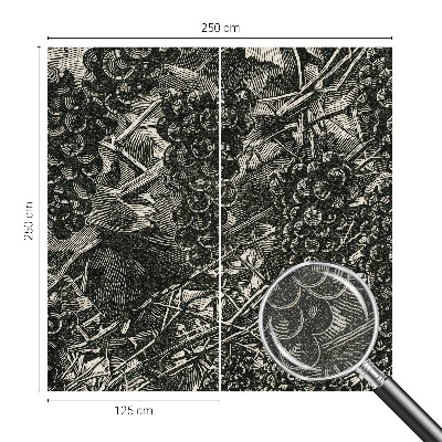 Carta da parati 3D Stampa a uva