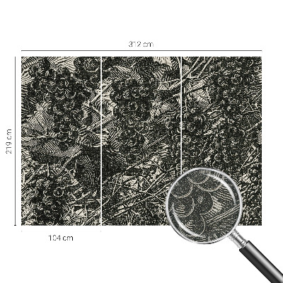 Carta da parati 3D Stampa a uva