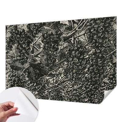 Carta da parati 3D Stampa a uva