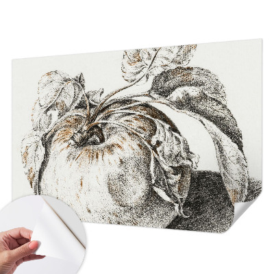 Carta da parati cameretta Foglie di melo