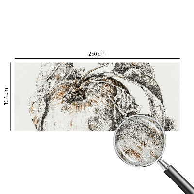 Carta da parati cameretta Foglie di melo