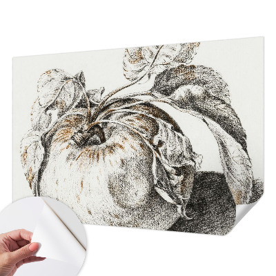 Carta da parati cameretta Foglie di melo