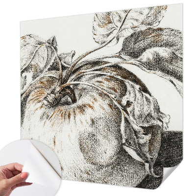 Carta da parati cameretta Foglie di melo