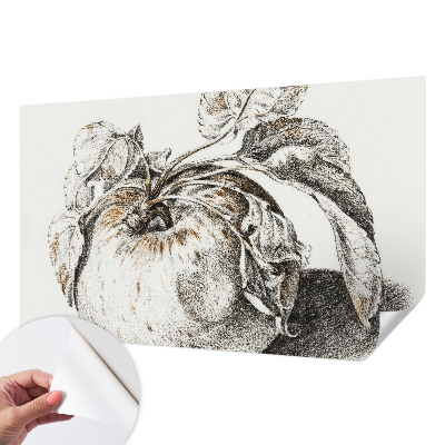 Carta da parati cameretta Foglie di melo