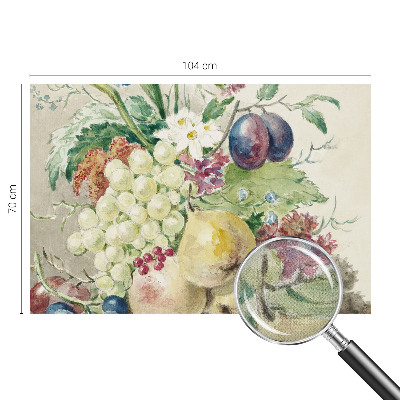 Carta da parati per cameretta Fiori e frutti