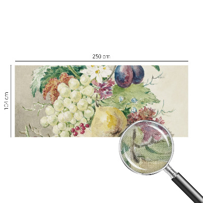 Carta da parati per cameretta Fiori e frutti