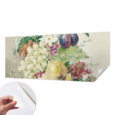 Carta da parati per cameretta Fiori e frutti