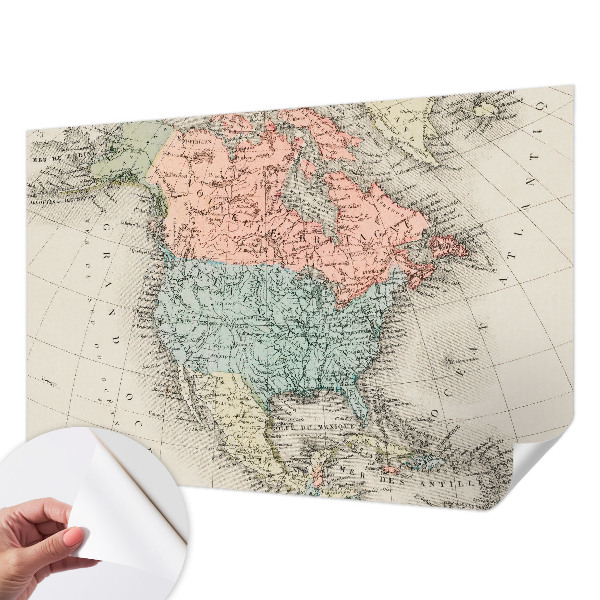 Carta da parati 3D Mappa storica