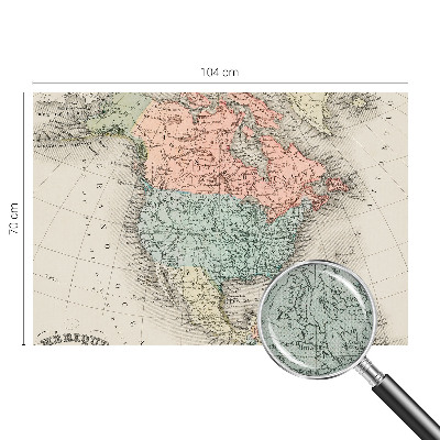 Carta da parati 3D Mappa storica