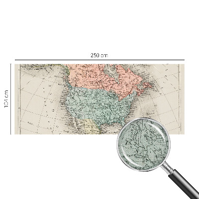 Carta da parati 3D Mappa storica