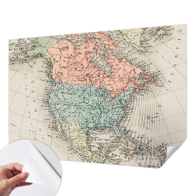 Carta da parati 3D Mappa storica