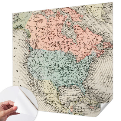 Carta da parati 3D Mappa storica
