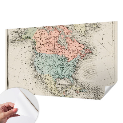 Carta da parati 3D Mappa storica