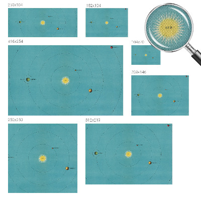 Fotomurale 3D Sistema cosmico