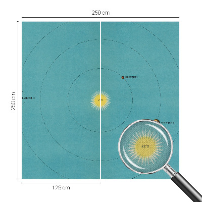 Fotomurale 3D Sistema cosmico