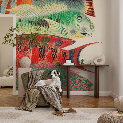 Carta da parati per cameretta Pesci esotici