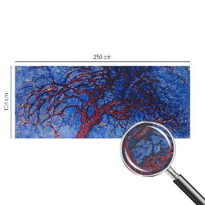 Carta da parati panoramica effetto 3D Albero della Fiamma