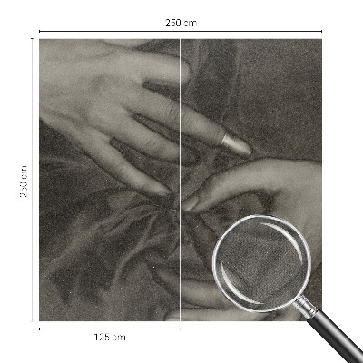 Carta da parati 3D Materiale per le mani