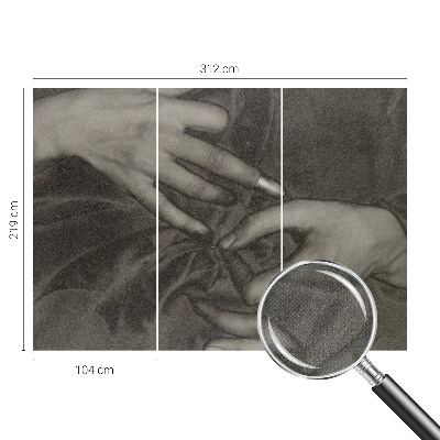 Carta da parati 3D Materiale per le mani