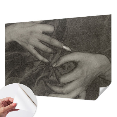 Carta da parati 3D Materiale per le mani