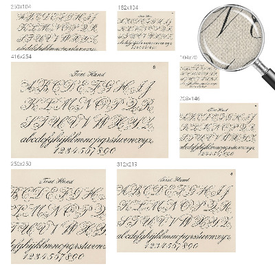 Fotomurale effetto 3D scrittura calligrafica