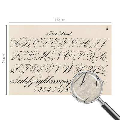 Fotomurale effetto 3D scrittura calligrafica