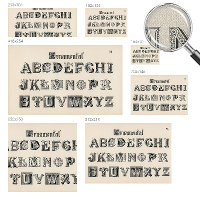 Carta da parati cameretta lettere decorative