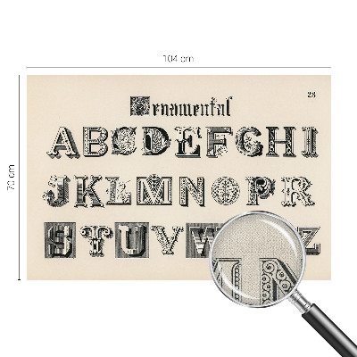 Carta da parati cameretta lettere decorative
