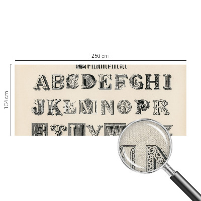 Carta da parati cameretta lettere decorative