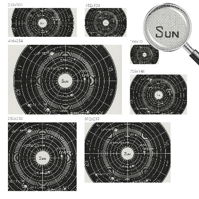 Carta da parati adesiva Diagramma cosmico