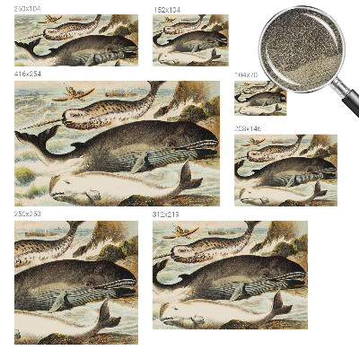 Carta da parati 3D Giganti del mare