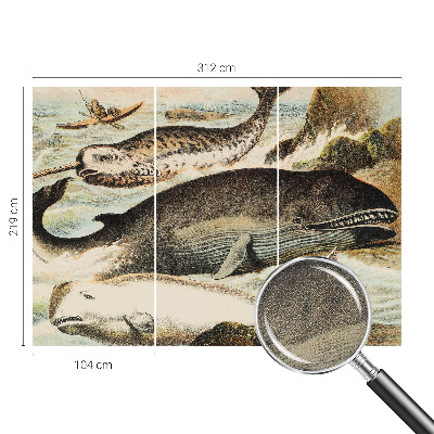 Carta da parati 3D Giganti del mare