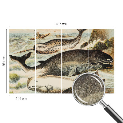 Carta da parati 3D Giganti del mare