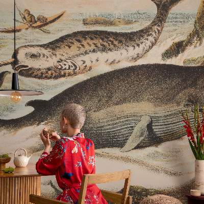 Carta da parati 3D Giganti del mare