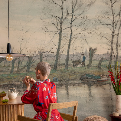 Fotomurale effetto 3D Paesaggio invernale