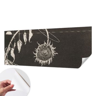 Carta da parati effetto profondità Girasole nostalgico