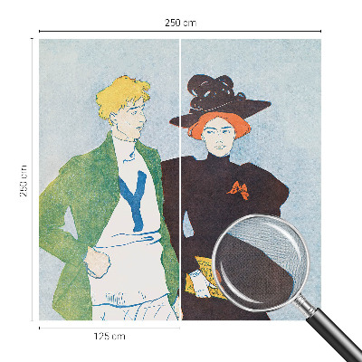 Carta da parati effetto profondità Stile retrò