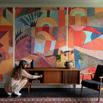 Carta da parati per cameretta Mosaico colorato