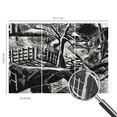 Carta da parati cameretta Paesaggio architettonico