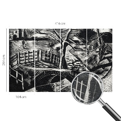 Carta da parati cameretta Paesaggio architettonico