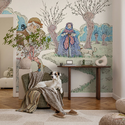 Fotomurale per cameretta Scena romantica