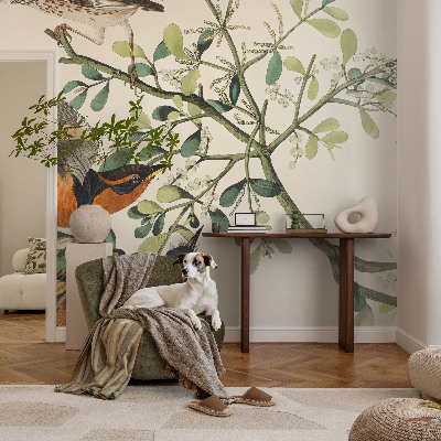 Fotomurale effetto 3D Uccelli colorati