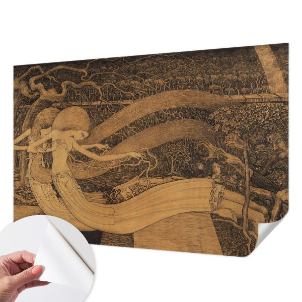 Carta da parati effetto profondità Personaggi surreali