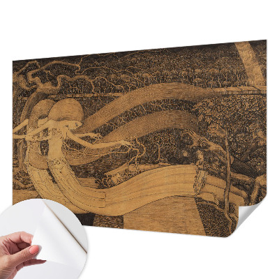 Carta da parati effetto profondità Personaggi surreali