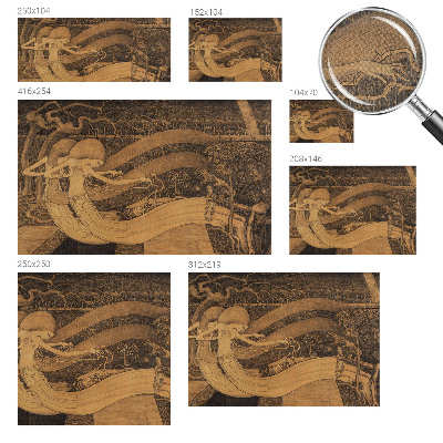 Carta da parati effetto profondità Personaggi surreali